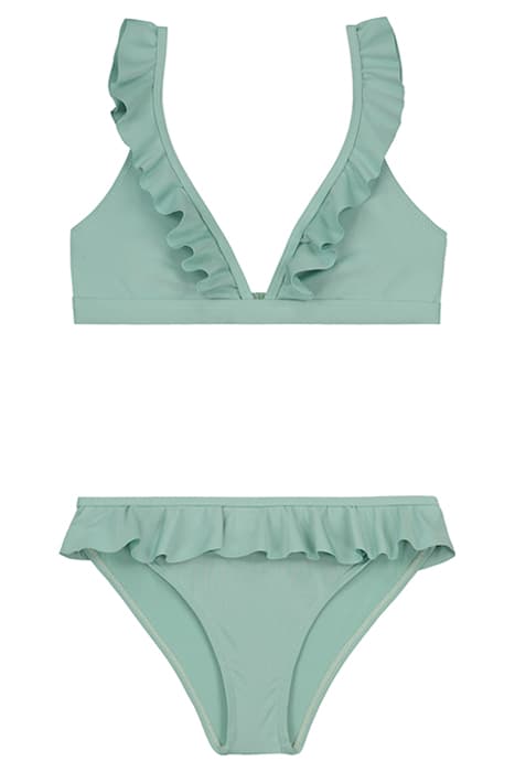 GIRLS BELLA BIKINI SET GREEN HAZE by Shiwi