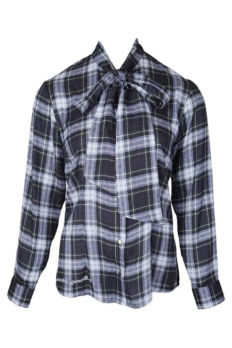 BLOUSE CHECKERED BLUE by Mucho Gusto