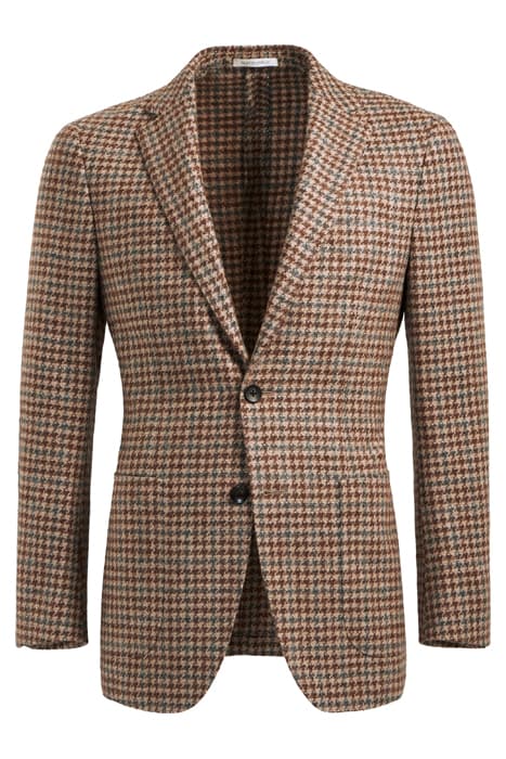 MID BROWN HOUNDSTOOTH HAVANA BLAZER by Suitsupply