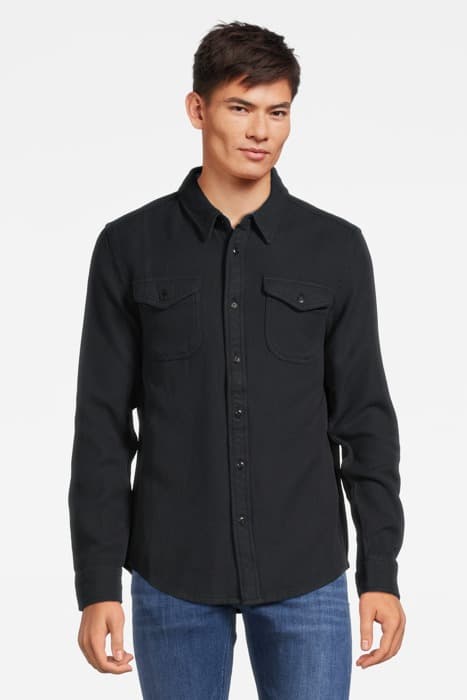 BLANKET SHIRT PITCH BLACK by Outerknown