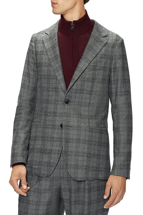 ZENITH CHECKED FLANNEL BLAZER GREY by Ted Baker