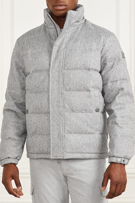 REAL DOWN JKT DETACH GREY HERRINGBONE MEL by Marciano by Guess