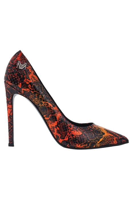 ICON LOGO PUMPS SNAKE PRINT ORANGE by Marcell von Berlin