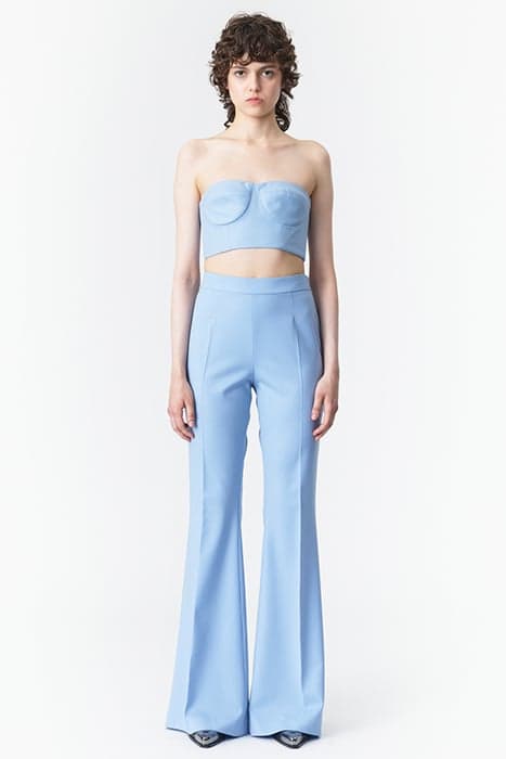 CROPPED BUSTIER TOP CLOUDY BLUE by Marcell von Berlin