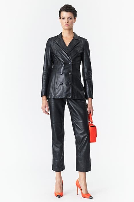 LEATHER SUIT PANTS BLACK by Marcell von Berlin