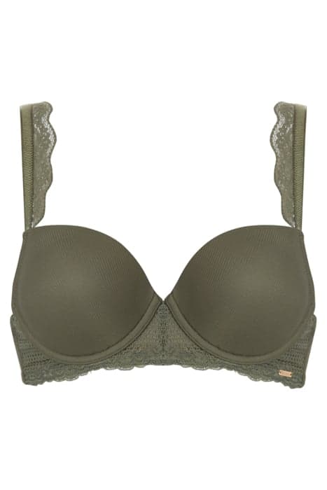 CO BRA TSHIRT DONNA MICRO RIB ARMY KHAKI by Livera