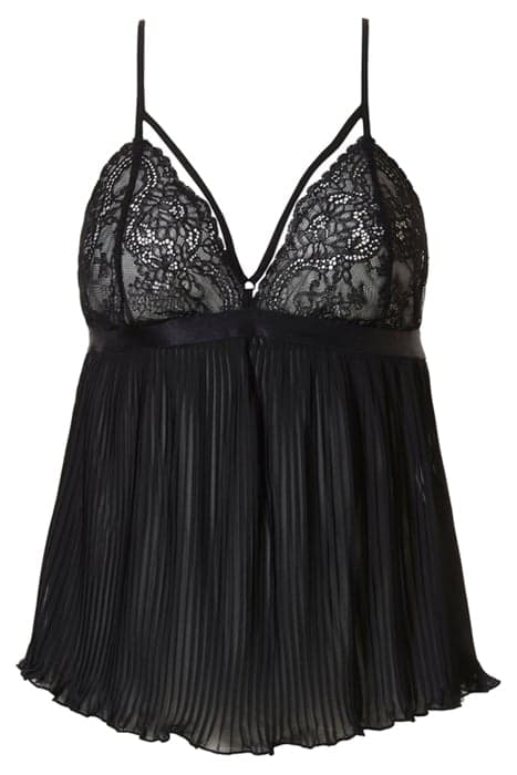 NW TOP CAMISOLE BEAU PLISEE BLACK by Livera