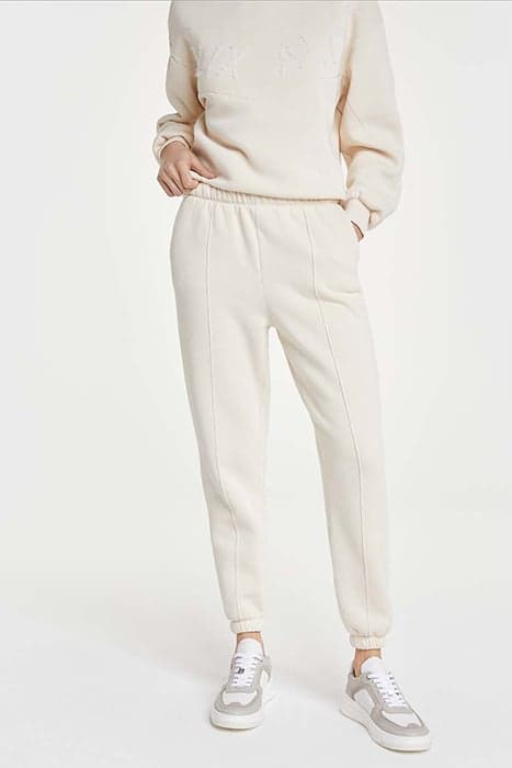 LADIES KNITTED SWEAT PANTS LIGHT ECRU by Alix The Label