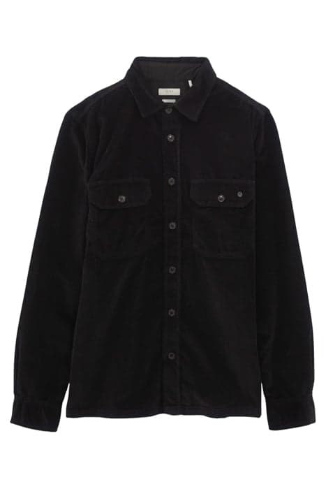 BLACK CORDUROY REGULAR OVERSHIRT by IKKS