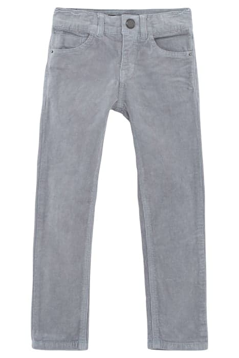 BOYS’ ICE BLUE NEEDLECORD SLIM TROUSERS BLUE by IKKS