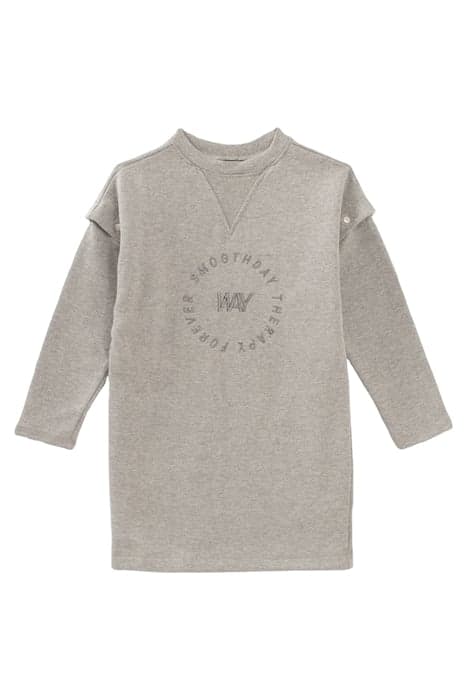 GIRLS’ GREY SWEATSHIRT DRESS + DETACHABLE SLEEVES GREY by IKKS