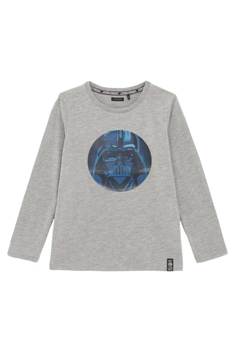 BOYS’ GREY IKKS–STAR WARS™ LENTICULAR IMAGE T-SHIRT MOTTLED  by IKKS