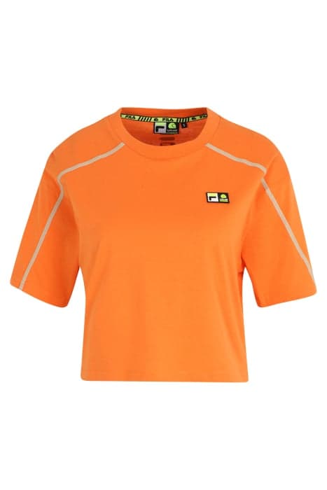 C61 OVERSIZED CROPPED TEE CELOSIA ORANGE by FILA