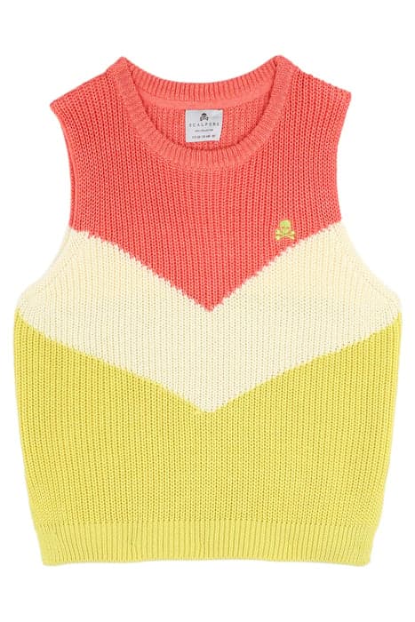 COLORBLOCK TRICOT GIRLS CORAL by Scalpers