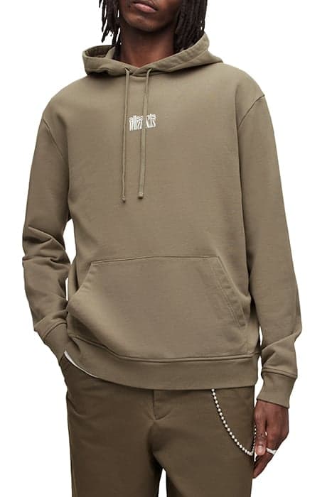 REFRACT OTH HOODY BAY LEAF TAUPE by AllSaints