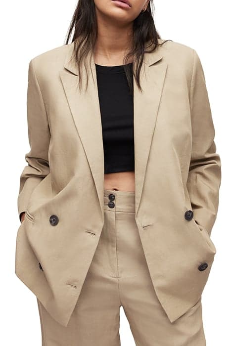 PETRA BLAZER LIGHT BEIGE by AllSaints