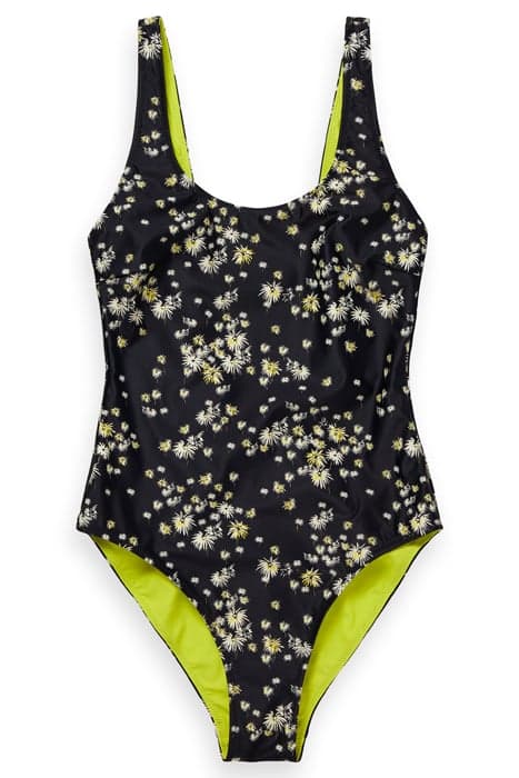 REVERSIBLE SWIMSUIT DANDELION BLACK by Scotch & Soda