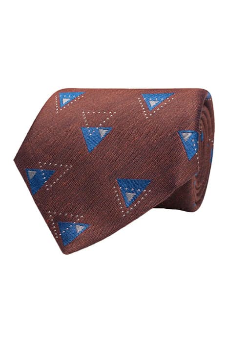 BROWN GRAPHIC TIE by Suitsupply