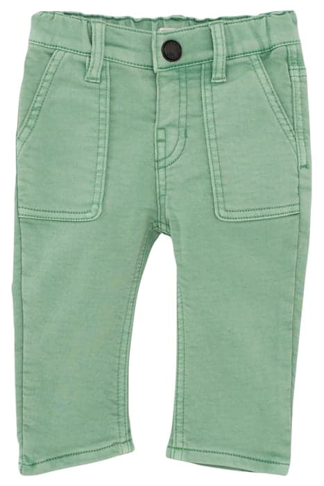 BABY BOYS’ LIGHT GREEN KNITLOOK JEANS EMERALD by IKKS