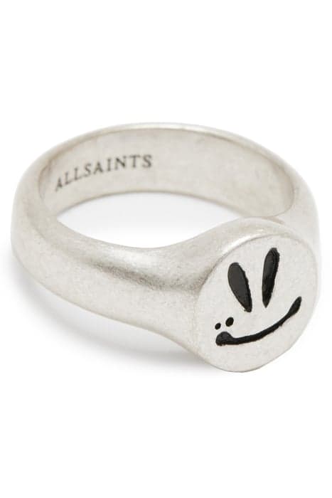 EMOTIVE SIGNET RING WARM SILVER by AllSaints