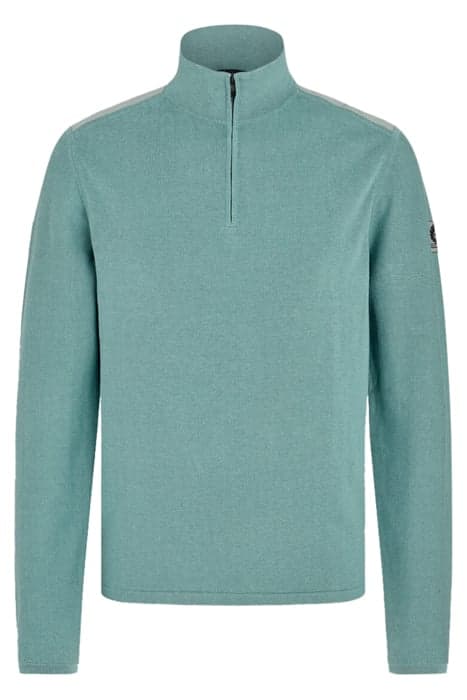 STANDER QUARTER ZIP JUMPER STEEL GREEN by Belstaff