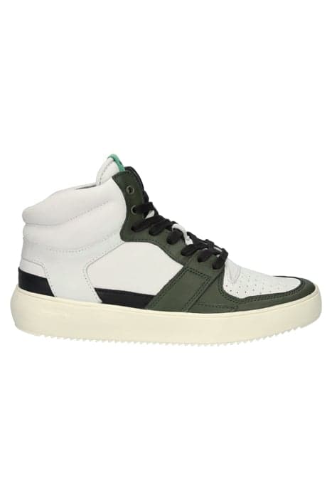 YG02 OFF WHITE GREEN - SNEAKER (HIGH) by Blackstone