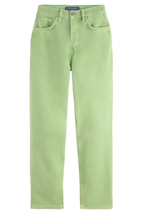 THE BAY BOYFRIEND JEANS — GARMENT DYE COLOURS BRIGHT PARAKEE by Scotch & Soda