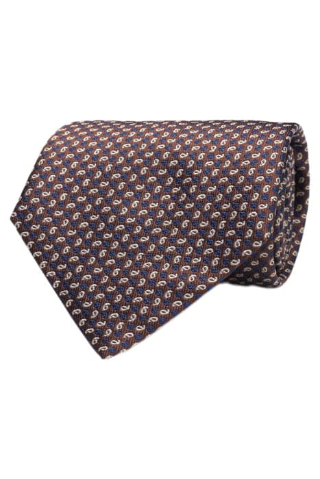 BROWN PAISLEY TIE by Suitsupply