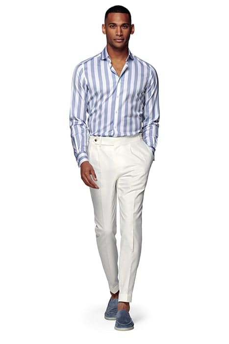 BLUE STRIPED EXTRA SLIM FIT SHIRT by Suitsupply