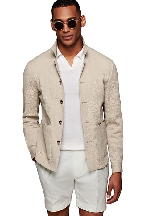 LIGHT BROWN WALTER SHIRT JACKET by Suitsupply