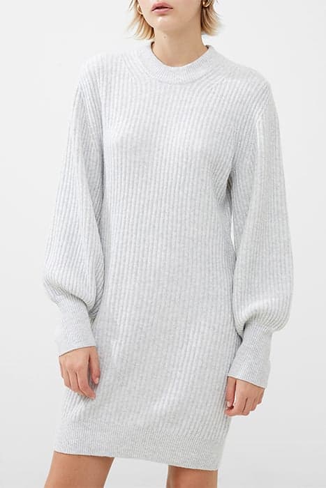 VHARI RIBBED CREW NK MINI DRES DOVE GREY MEL by French Connection