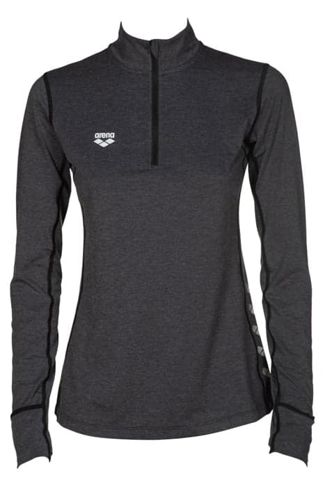 W THERMAL H/Z LONG SLEEVE BLACK MELANGE by Arena