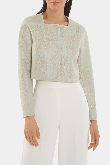 JACKET IN JACQUARD RELIEF AMANDE by Paule Ka