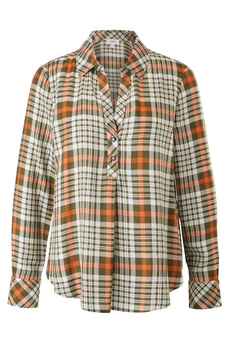 BLOUSES LONGSLEEVE GREEN CHECK by s. Oliver