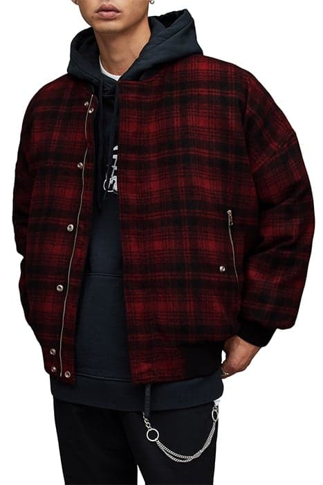 STAN BOMBER RED/BLACK by AllSaints