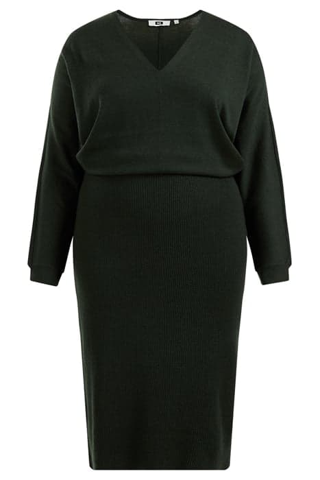 DRESS MID LENGTH DARK GREEN by WE Fashion