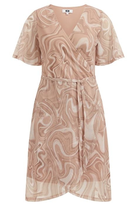 DRESS MID LENGTH BEIGE by WE Fashion