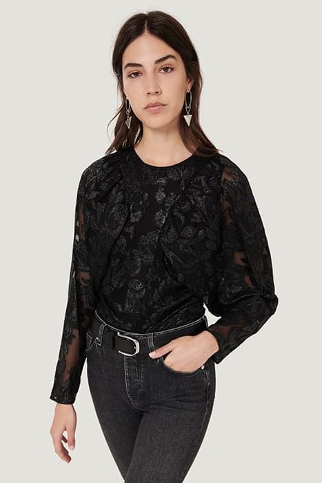 MABEL BLACK LUREX TOP by IRO Paris