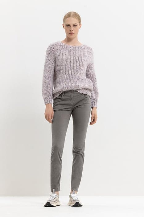 HIGH-STRETCH-SKINNY-PANTS GREYISH TAUPE by Luisa Cerano