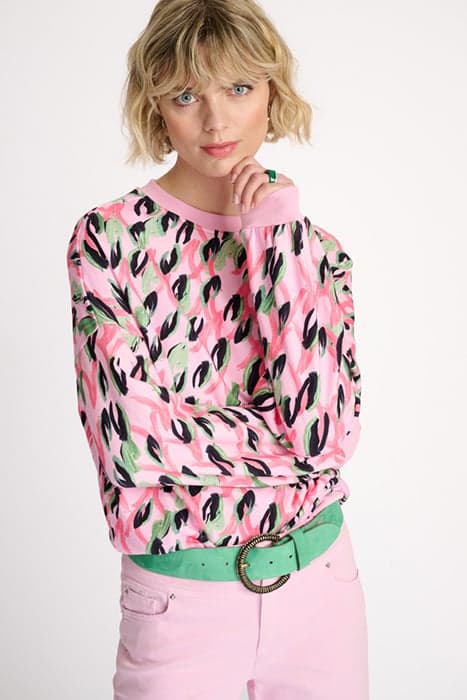 SWEATER - ANIMAL PINK PINK by POM Amsterdam