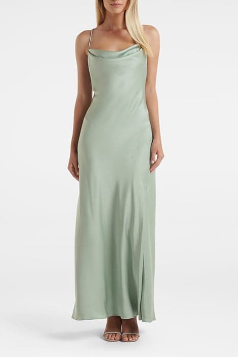 BLAIR BACK DETAIL MAXI DRESS SAGE by Forever New