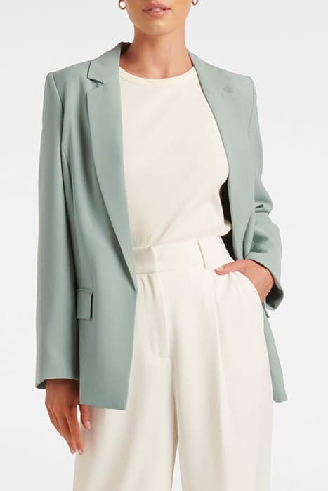 BELLA BOYFRIEND BLAZER SAGE by Forever New