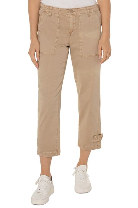 UTILITY CROP CARGO W/ CINCHED LEG BISCUIT TAN by Liverpool