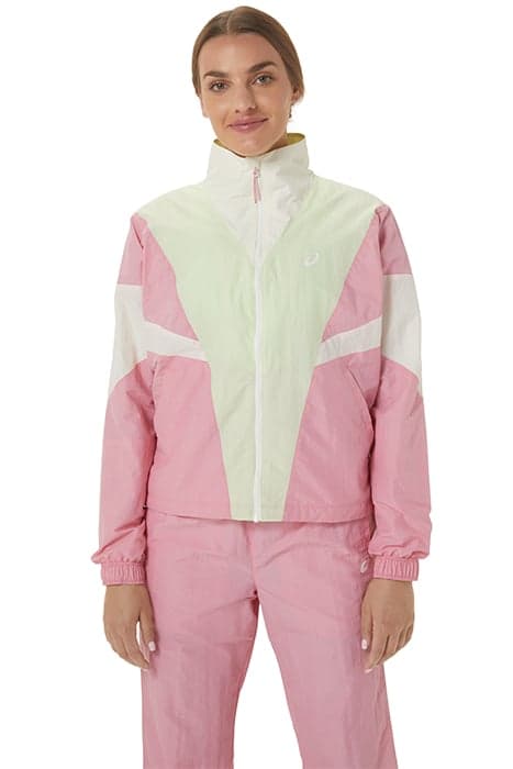 TIGER TRACKSUIT JACKET FRUIT PUNCH/WHISPER GREEN/CREAM by ASICS