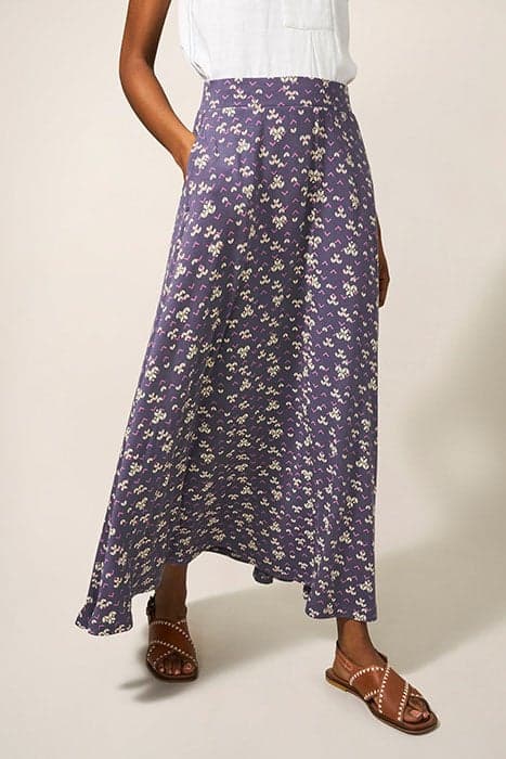 JADA ECO VERO MAXI SKIRT PURPLE MLT by White Stuff