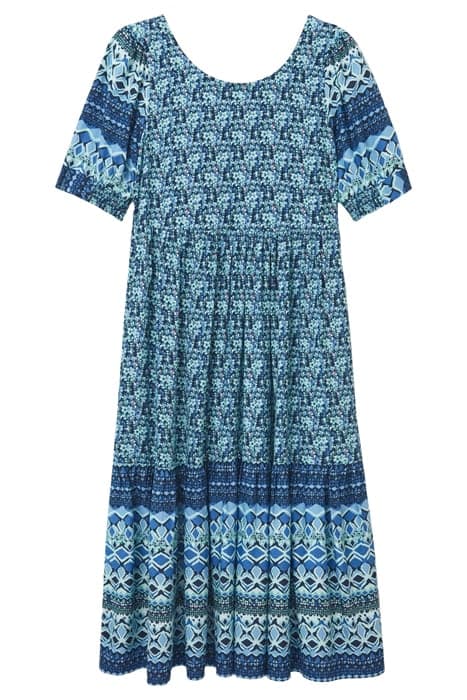 CONNIE ECO VERO MIDI DRESS BLUE MULTI by White Stuff