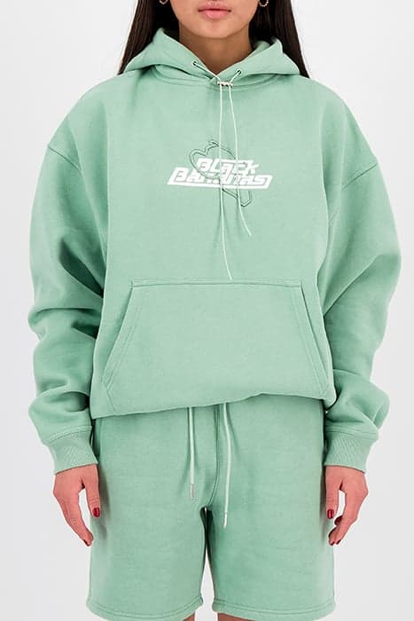 SPIN HOODY LIGHT GREEN by Black Bananas