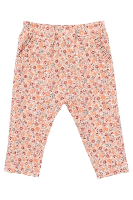 BABY GIRLS’ PEACH MICRO-FLOWER PRINT TROUSERS by IKKS