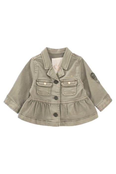 BABY GIRLS' KHAKI SAFARI JACKET WITH GOLD SLOGAN ON BACK by IKKS