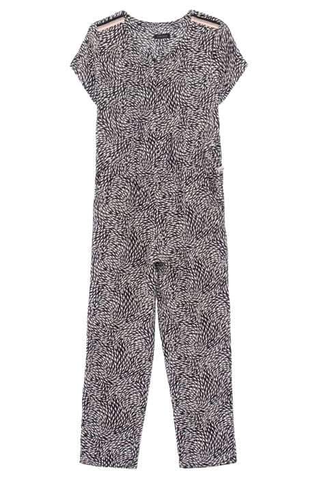 GIRLS’ BLACK GRAPHIC PRINT LENZING™ ECOVERO™ VISCOSE JUMPSUI by IKKS